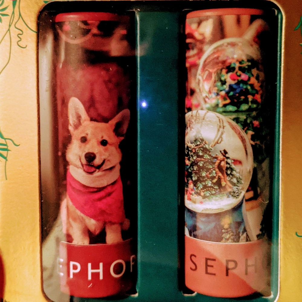 Christmas Sephora Corgi Lipstick Set